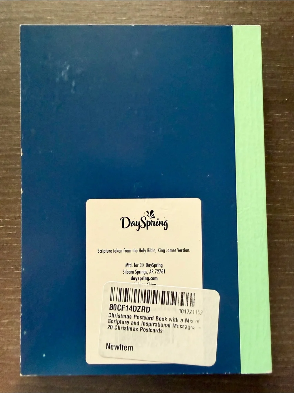 DaySpring Christian Christmas Postcard Book 20 Cards KJV